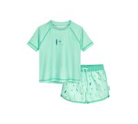 Playshoes 2tlg. Badeoutfit "Surfbrett Palmen" in Mint - Größe 86/92 | Baby Bademode