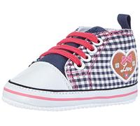 Playshoes Baby Canvas-Turnschuhe, trendiger Stoff-Sneaker mit rutschhemmenden Noppen, mit Landhaus-Motiv