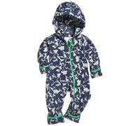 Playshoes Baby Fleece-Overall, atmungsaktiver Unisex-Jumpsuit für Jungen und Mädchen mit langem Reißverschluss und Kapuze, farbig abgesetzt
