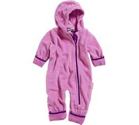 Playshoes Baby Fleece-Overall, atmungsaktiver Unisex-Jumpsuit für Jungen und Mädchen mit langem Reißverschluss und Kapuze, farbig abgesetzt