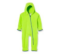 Playshoes Baby Fleece-Overall, atmungsaktiver Unisex-Jumpsuit für Jungen und Mädchen mit langem Reißverschluss und Kapuze, farbig abgesetzt