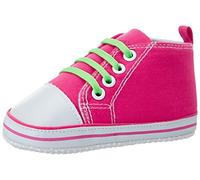 Playshoes Baby-Mädchen Canvas Turnschuhe Krabbel-& Hausschuhe, Pink, 18 EU