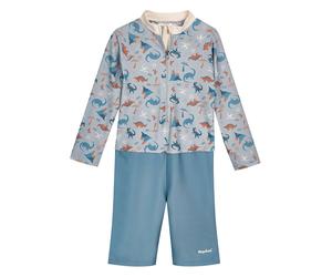 Playshoes Badeanzug "Dino" in Blau - Größe 98/104 | Baby Bademode