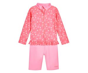Playshoes Badeanzug "Hawaii" in Pink - Größe 98/104 | Baby Bademode