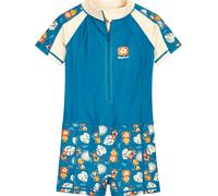 Playshoes Jungen Schwimmanzug Dschungel – UV‑Schutz Einteiler, Blau, Größe 110/116