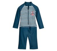 Playshoes UV-Schutz Einteiler Unisex Kinder Badeanzug Schwimmanzug Badebekleidung, Maritim Langarm, 74/80