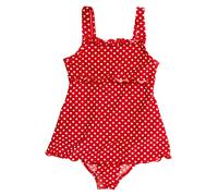 Playshoes Badeanzug "Punkte" in Rot - Größe 110/116 | Kinder Bademode