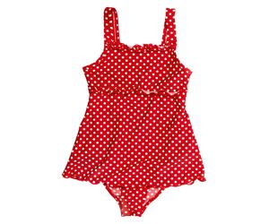 Playshoes Badeanzug "Punkte" in Rot - Größe 110/116 | Kinder Bademode