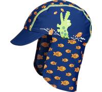 Playshoes Badekappe für Mädchen, UV-Schutz, gepunktet, Sonnenhut