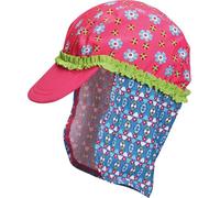 Playshoes Nackenschutzcap "Blumen" in Pink - 40% | Größe 51 cm | Kindermuetzen