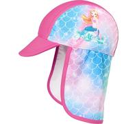 Playshoes Nackenschutzcap "Meerjungfrau" in Pink - Größe 53 cm | Baby Caps Huete