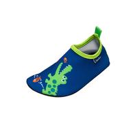 Playshoes Jungen Unisex Kinder Barfuß Aqua-Schuhe Krokodil, Marine Blau, 22/23 EU