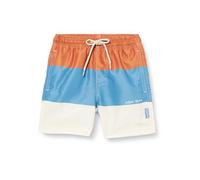 Playshoes Badeshorts Jungen Beach-Short Badehose Schwimmhose Badebekleidung, Color Block Ocker, 122/128