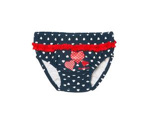 Playshoes Badewindel "Herzchen" in Dunkelblau - Größe 86/92 | Baby Bademode
