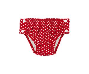 Playshoes Badewindel "Punkte" in Rot - Größe 86/92 | Baby Bademode