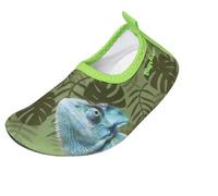 Playshoes Barfuß Aqua Schuhe, Oliv Chamäleon, 22/23 EU