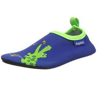 Playshoes Jungen Unisex Kinder Barfuß Aqua-Schuhe Krokodil, Marine Blau, 24/25 EU