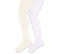 Playshoes Elastische Thermo-strumpfhosen Uni Strumpfhose Mädchen und Jungen (2er Pack), Beige (Original 900), 110-116