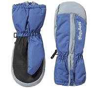 Playshoes Fäustling mit Reißverschluss Unisex Kinder Winter-Handschuhe, Blau Reißverschluss, 3
