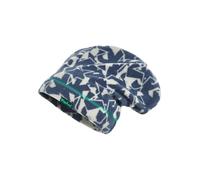 Playshoes - Kid's Fleece-Beanie Sterne Camouflage - Mütze, Gr. S 49 cm, blau/grau (Dunkelgrau)