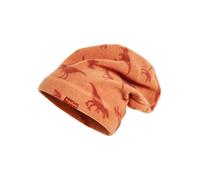 Playshoes Kinder Mütze Fleece-Beanie Dinos Ocker-53cm