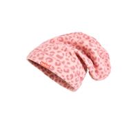 Playshoes - Kid's Fleece-Beanie Leo-Print - Mütze, Gr. S-M 51 cm, rosa (Rosa)