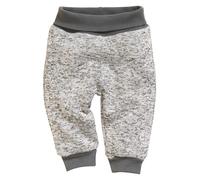 Schnizler Kinder Pumphose Strickfleece mit Strickbund Grau-56