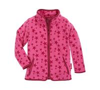 Playshoes Fleece-Jacke Unisex Kinder Outdoor-Oberteil, pink Sterne, 140
