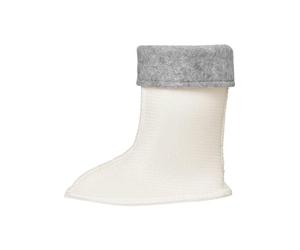 Playshoes Fleece-Stiefel-Socke in Weiß - Größe 33 | Babysocken Strumpfhosen