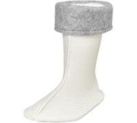 Playshoes Fleece-stiefel-socke Unisex Kinder Stiefelsocken, Weiß, 35 EU