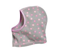 Playshoes Kinder Fleece-Schlupfmütze Punkte Grau
