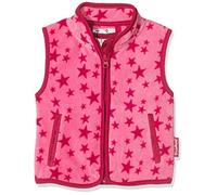 Playshoes Unisex Kinder Fleeceweste Allover Sterne, Pink, 116