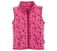 Playshoes Unisex Kinder Fleece Weste Outdoor-Oberteil, pink Sterne, 152