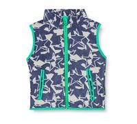 Playshoes Kinder Fleece-Weste Sterne-Camouflage Dunkelgrau-152