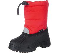 Playshoes gefütterte Kinder Rot (8 rot), Winterstiefel Schneeschuhe für Kinder mit Warmfutter 26/27 EU