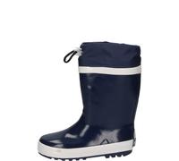 Playshoes gefütterte Kindergummistiefel BASIC blau mit Stulpe 24/25
