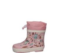 Playshoes gefütterter Kindergummistiefel WALDTIERE rosa 18