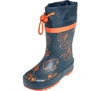 Playshoes Kindergummistiefel BÄR blau mit Stulpe 23
