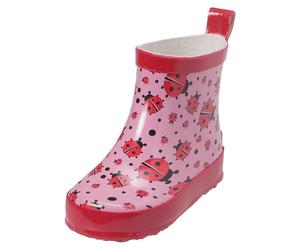 Playshoes Gummistiefel Halbhoch - Marienkäfer Rosa - Gr. 20