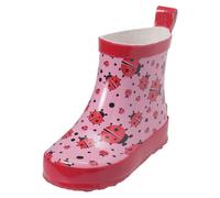 Playshoes Gummistiefel Halbhoch - Marienkäfer Rosa - Gr. 23