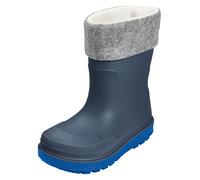Playshoes Regenstiefel mit Futter (Herausnehmbar) Unisex Kinder Gummistiefel, Marine Socke, 20 EU