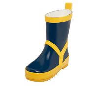Playshoes Gummistiefel uni marine/gelb Jungen 184399-413, Größe:22/23, Farbe Playshoes:marine/gelb