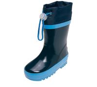 Playshoes Unisex-Kinder Basic Gummistiefel warm gefüttert mit Reflektoren, Blau (marine), 28/29 EU