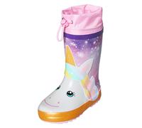 Playshoes Unisex Kinder Gummistiefel Zugband Regenstiefel, Einhorn, 31 EU