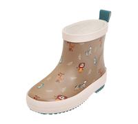 Playshoes Gummistiefel Halbschaft Wildtiere Unisex Kinder Gummistiefel, Braun Wildtiere, 23 EU