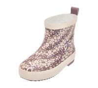 Playshoes Gummistiefel Halbschaft Blumen Unisex Kinder Gummistiefel, Violett Blumen, 25 EU