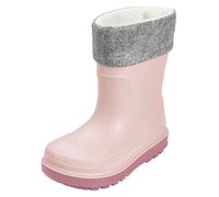 Playshoes Regenstiefel mit Futter (Herausnehmbar) Unisex Kinder Gummistiefel, Rosa Socke, 24 EU