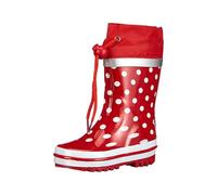 Playshoes - Gummistiefel Rot mit Punkten 26/27