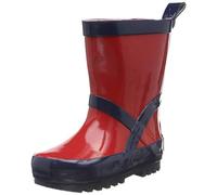 Playshoes Gummistiefel Unisex Kinder Regenstiefel, Rot Marine, 20/21 EU