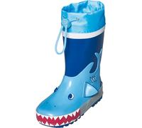 Playshoes Kinder Gummistiefel Hai Blau-25